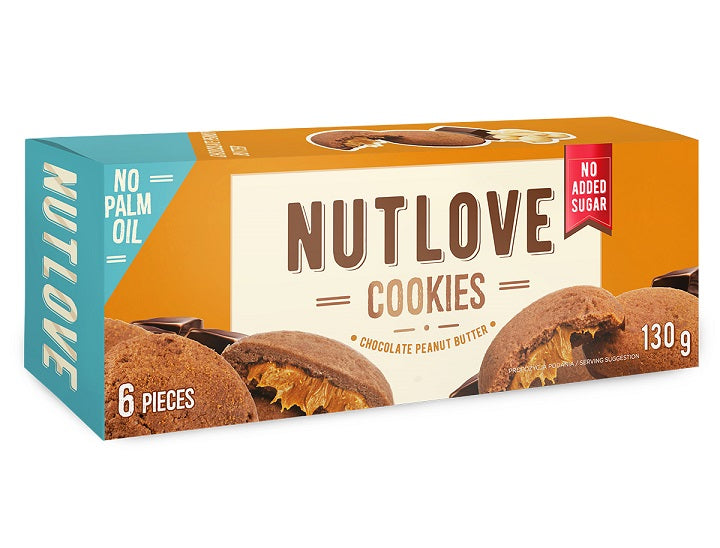 Nutlove Cookies, Chocolate Peanut Butter - 6 cookies - Allnutrition