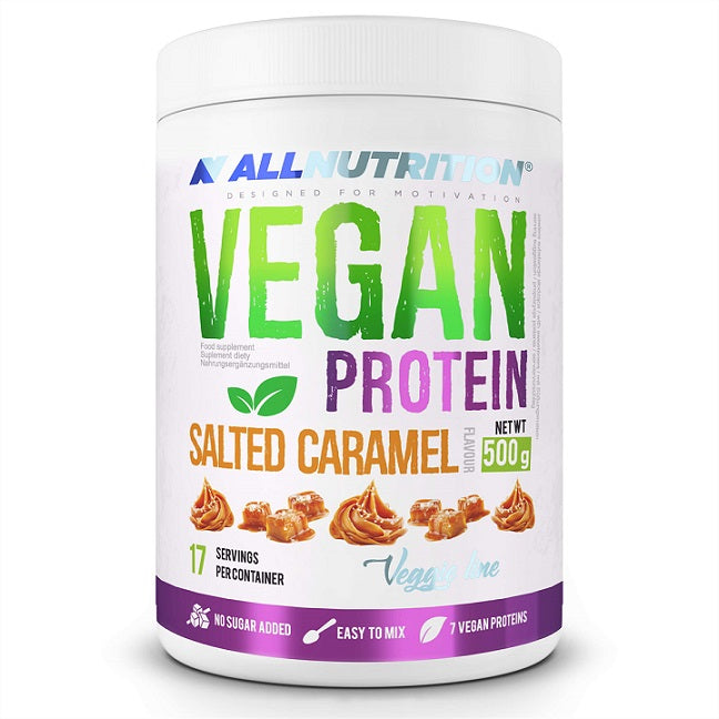 Vegan Protein, Salted Caramel - 500 grams - Allnutrition