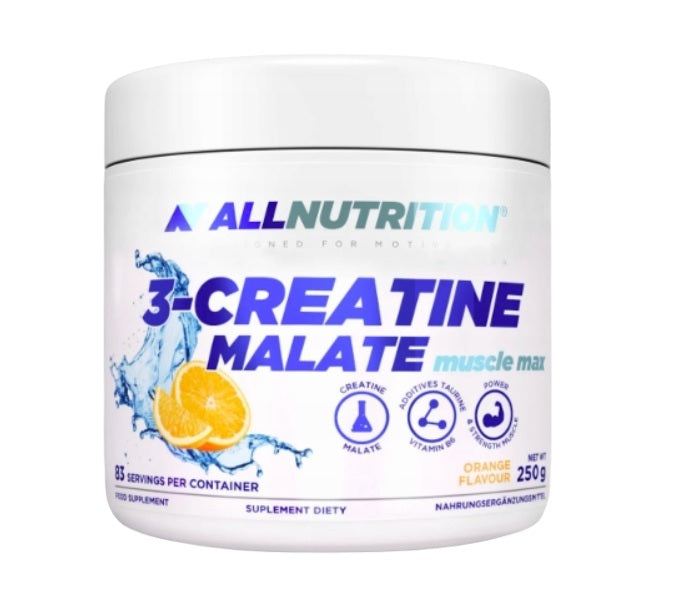3-Creatine Malate, Orange - 250 grams - Allnutrition