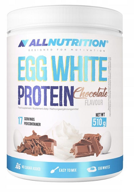 Egg White Protein, Chocolate - 510 grams - Allnutrition