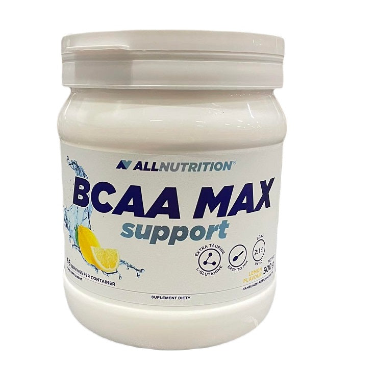 BCAA Max Support, Lemon - 500 grams - Allnutrition