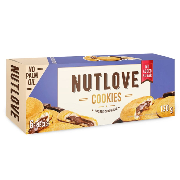 Nutlove Cookies, Double Chocolate - 6 cookies - Allnutrition