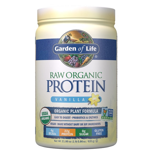 Raw Protein, Vanilla - 620 grams - Garden of Life