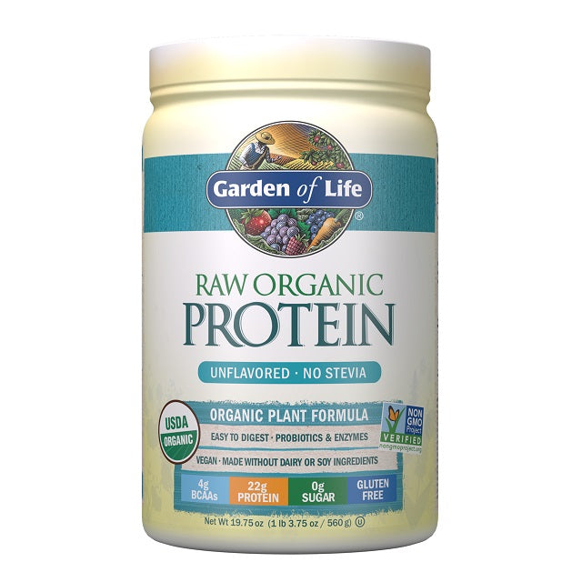 Raw Protein, Unflavored - 560 grams - Garden of Life