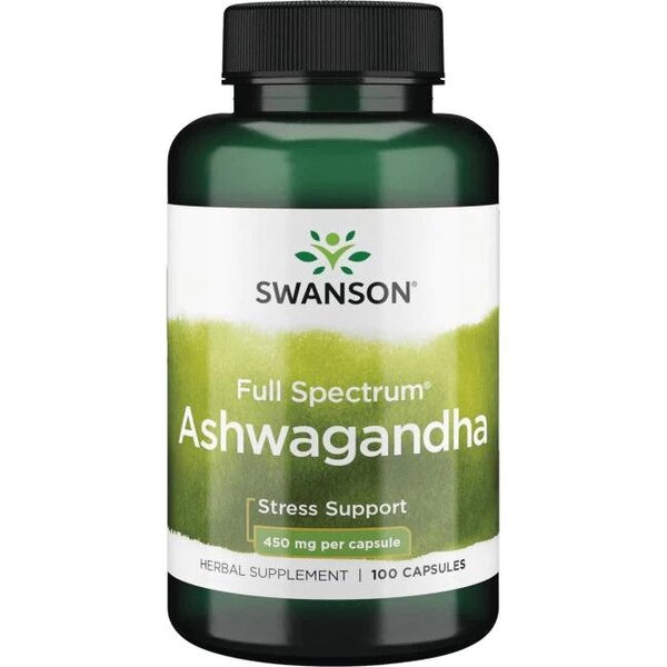 Full Spectrum Ashwagandha, 450mg - 100 caps - Swanson