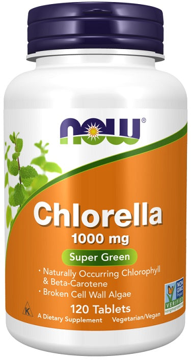 Chlorella, 1000mg - 120 tablets - NOW Foods