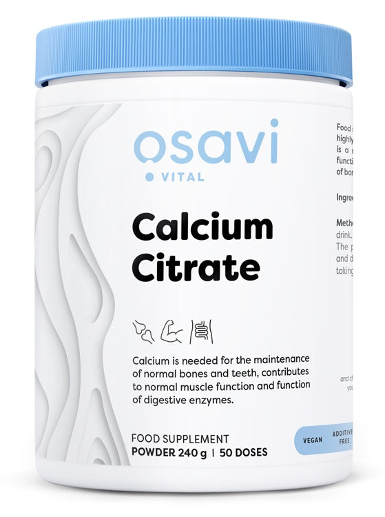 Calcium Citrate, Powder - 240 grams - Osavi