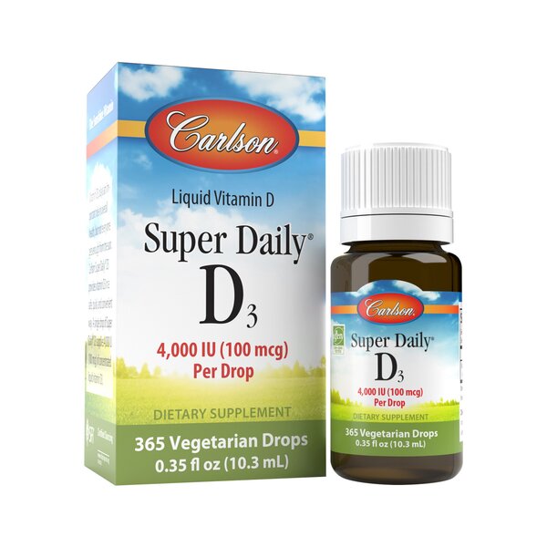 Super Daily D3, 4000 IU - 10 ml. - Carlson Labs