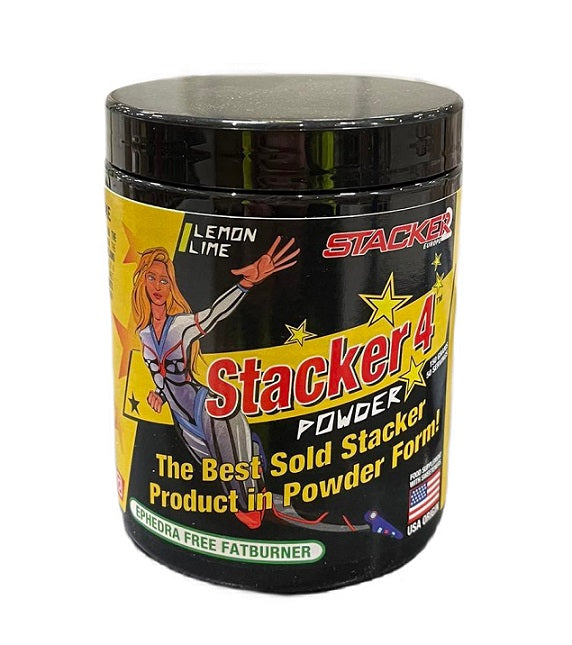 Stacker 4 Powder, Lemon Lime - 150 grams - Stacker2 Europe