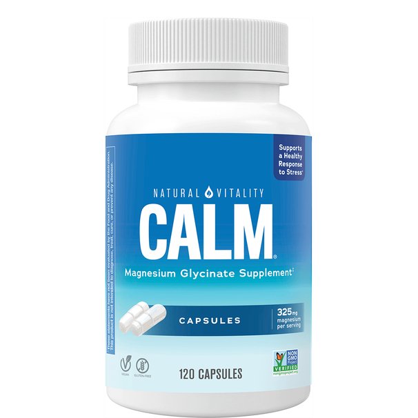Calm Magnesium Glycinate - 120 caps - Natural Vitality
