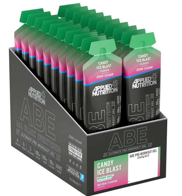 ABE - All Black Everything Gel, Candy Ice Blast - 20 x 60g - Applied Nutrition