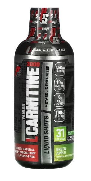 L-Carnitine 3000, Green Apple - 473 ml. - ProSupps