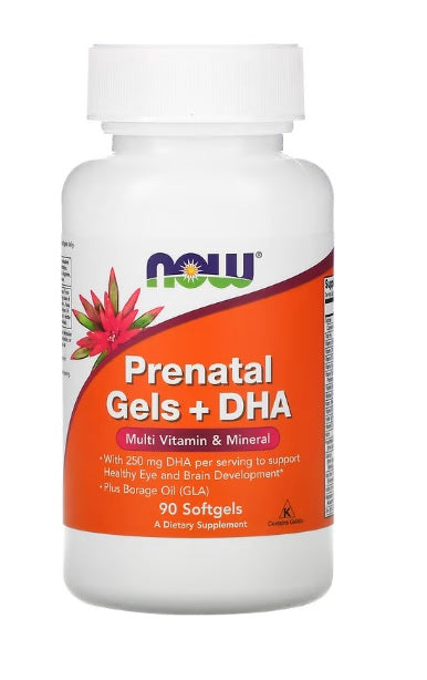 Prenatal Gels + DHA - 90 softgels - NOW Foods