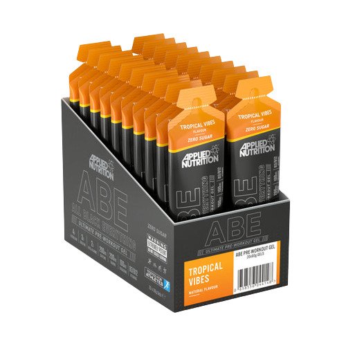 ABE - All Black Everything Gel, Tropical Vibes - 20 x 60g - Applied Nutrition