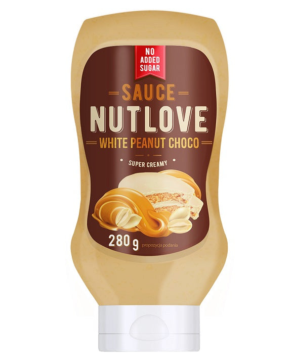 Nutlove Sauce, White Peanut Choco - 280 ml. - Allnutrition