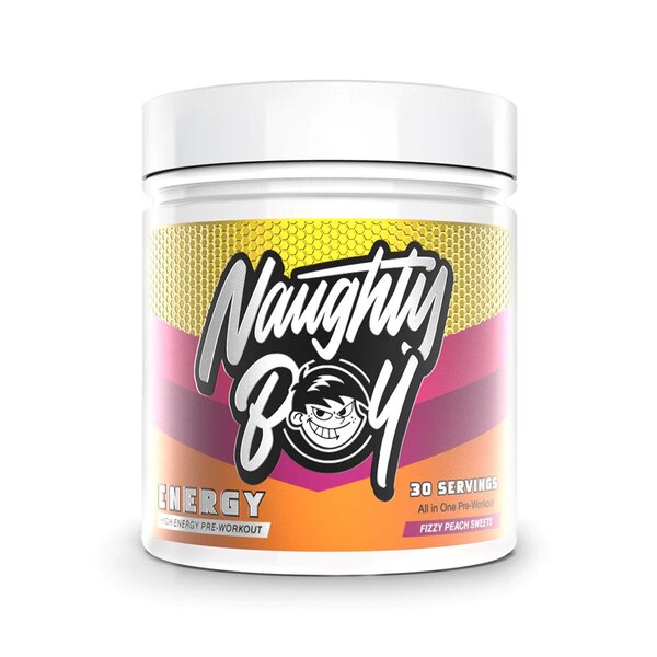 Energy, Fizzy Peach Sweets - 390 grams - Naughty Boy