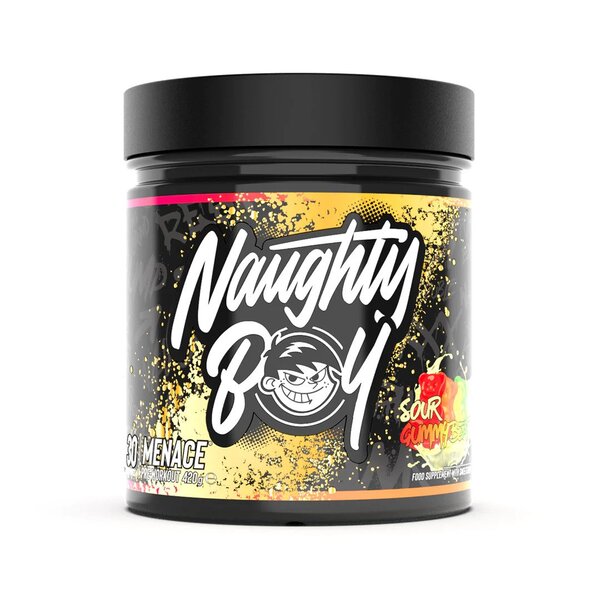Menace VitaCholine + Taurine, Sour Gummy Bears - 420 grams - Naughty Boy