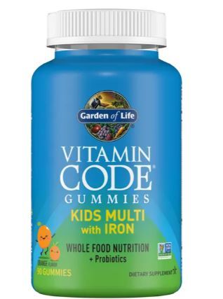 Vitamin Code Kids Multi with Iron Gummies, Orange - 90 gummies - Garden of Life