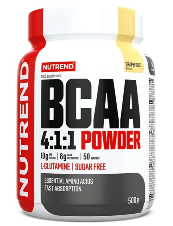 BCAA 4:1:1 Powder, Grapefruit - 500 grams - Nutrend