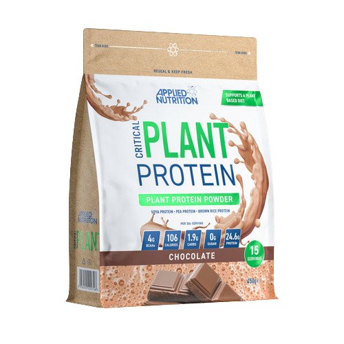 Critical Plant Protein, Chocolate - 450 grams - Applied Nutrition