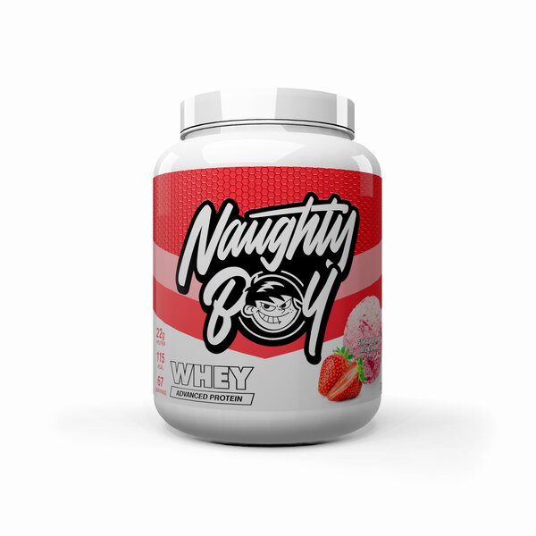 Advanced Whey, Strawberry Milkshake - 2010 grams - Naughty Boy