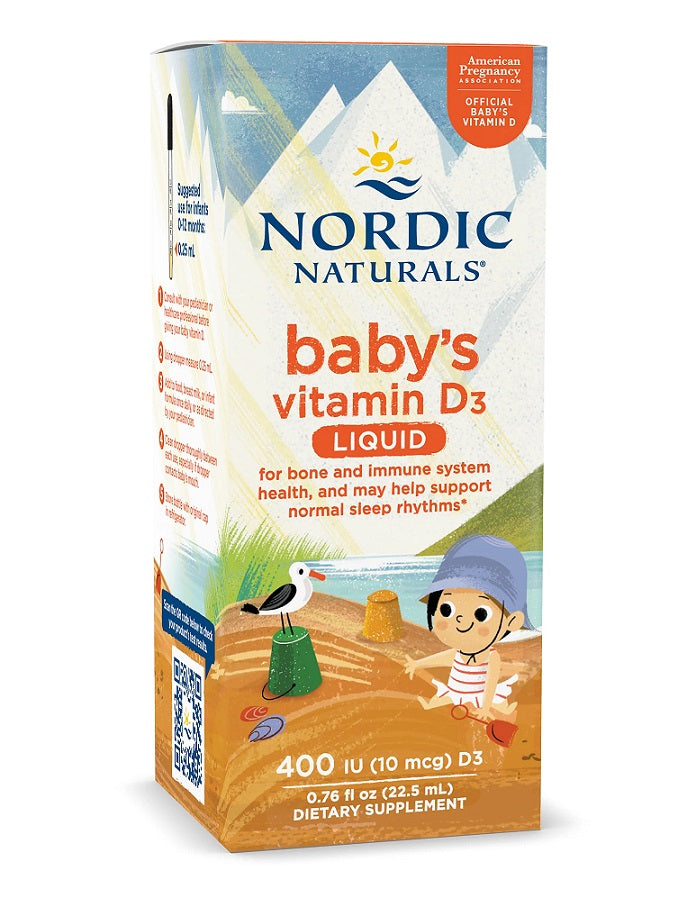 Baby's Vitamin D3, 400 IU - 22.5 ml. - Nordic Naturals