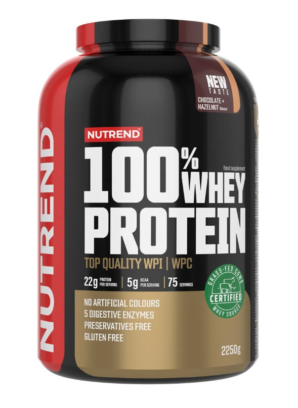 100% Whey Protein, Chocolate & Hazelnut - 2250 grams - Nutrend