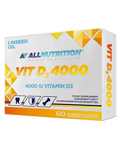 Vit D3 4000, 4000 IU - 60 caps - Allnutrition