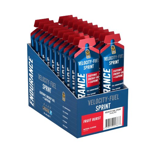 Endurance Sprint Isotonic Energy Gel + Caffeine, Fruit Burst - 20 x 60g - Applied Nutrition
