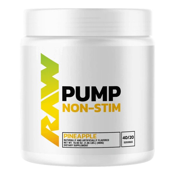 Pump Non-Stim, Pineapple - 480 grams - Raw Nutrition