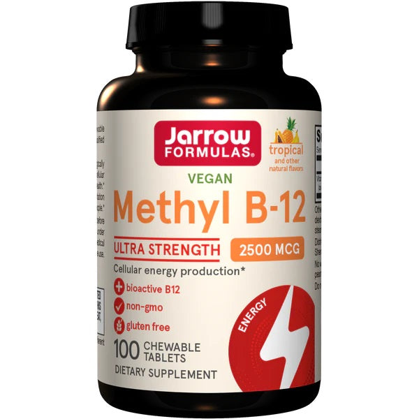 Methyl B-12, 2500mcg (Tropical) - 100 vegan chewable tabs - Jarrow Formulas
