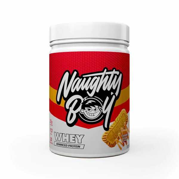 Advanced Whey, Caramel Biscuit - 900 grams - Naughty Boy
