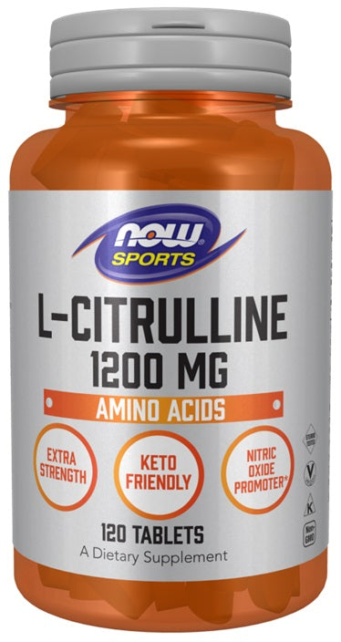 L-Citrulline, 1200mg Extra Strength - 120 tablets - NOW Foods