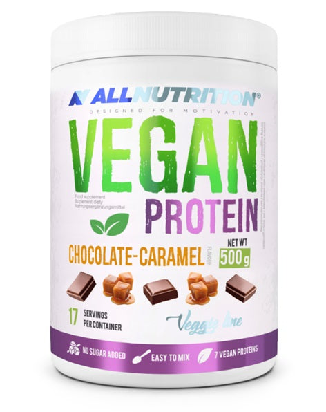 Vegan Protein, Chocolate Caramel - 500 grams - Allnutrition