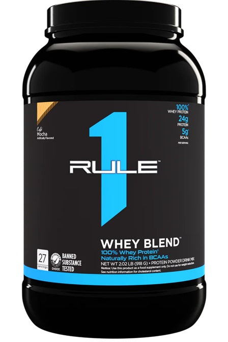 R1 Whey Blend, Cafe Mocha - 918 grams - Rule One