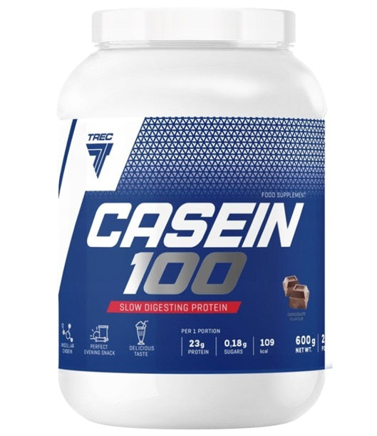 Casein 100, Chocolate - 600 grams - Trec Nutrition
