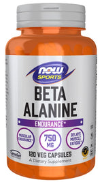 Beta-Alanine, 750mg - 120 caps - NOW Foods
