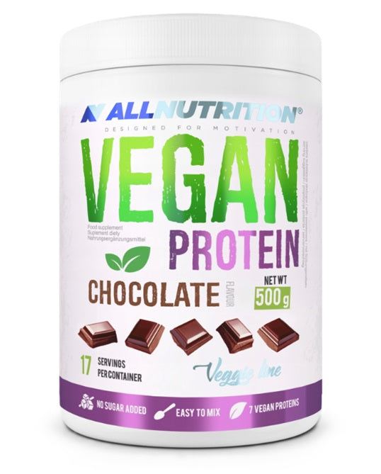 Vegan Protein, Chocolate - 500 grams - Allnutrition