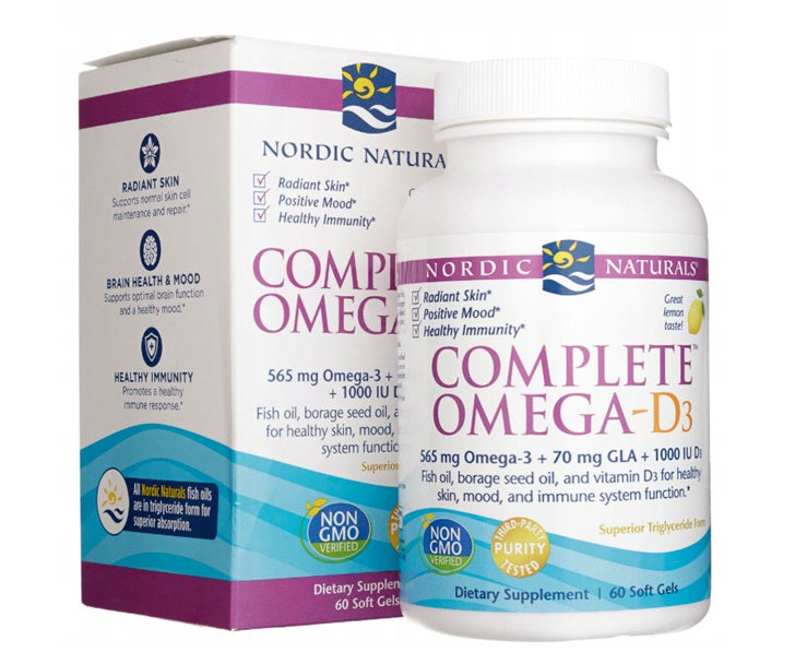 Complete Omega-D3, 565mg Lemon - 60 softgels - Nordic Naturals