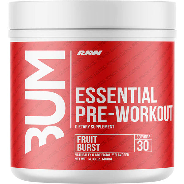 CBUM Essential Pre-Workout, Fruit Burst - 408 grams - Raw Nutrition