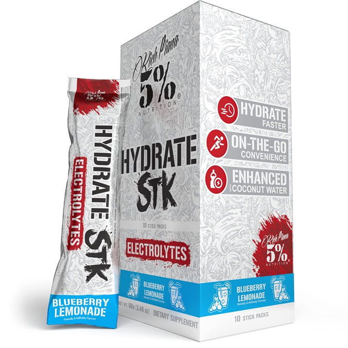 Hydrate - Legendary Series Stick Packs, Blueberry Lemonade - 10 x 9g - 5% Nutrition