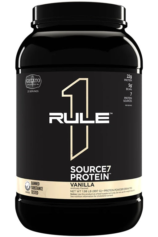 Source7 Protein, Vanilla Gelato - 897 grams - Rule One