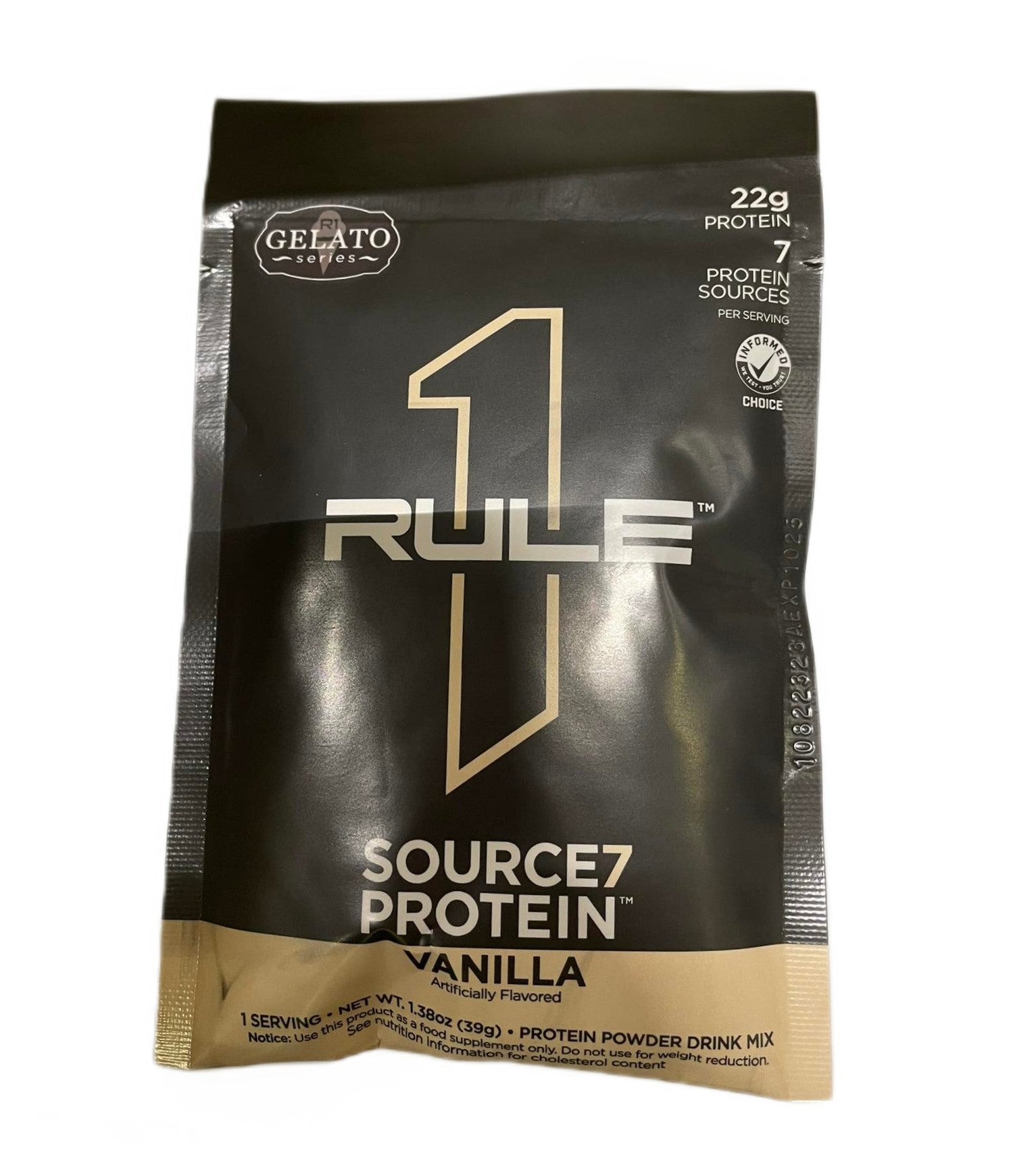 Source7 Protein, Vanilla Gelato - 39 grams (1 serving) - Rule One