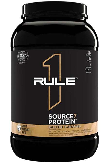 Source7 Protein, Salted Caramel Gelato - 897 grams - Rule One