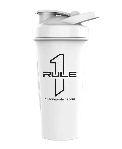 R1 Outlined Logo Shaker Cup, White - 600 ml. - Rule One