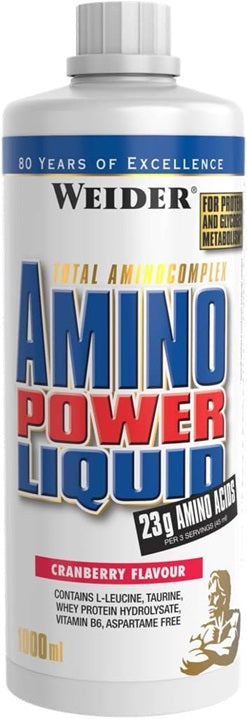 Amino Power Liquid, Cranberry - 1000 ml. - Weider