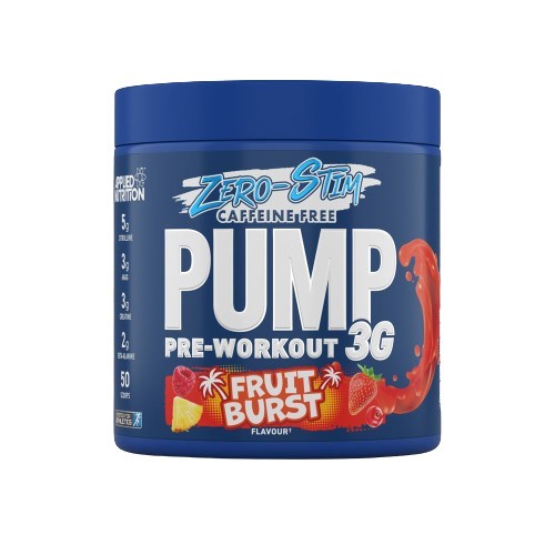 Pump 3G Pre-Workout (Zero Stimulant), Fruit Burst - 375 grams - Applied Nutrition