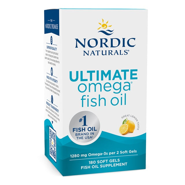 Ultimate Omega, 1280mg Lemon (EAN 768990891083) - 180 softgels - Nordic Naturals
