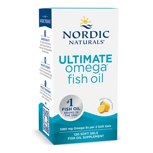 Ultimate Omega, 1280mg Lemon (EAN 768990891076) - 120 softgels - Nordic Naturals