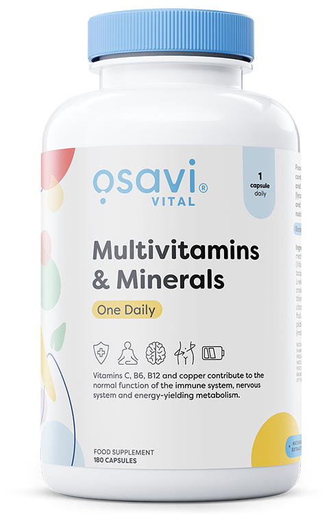 Multivitamins & Minerals One Daily - 180 caps - Osavi